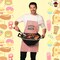 Grill Master Costume Apron With 3D Grill Funny BBQ Halloween Outfit